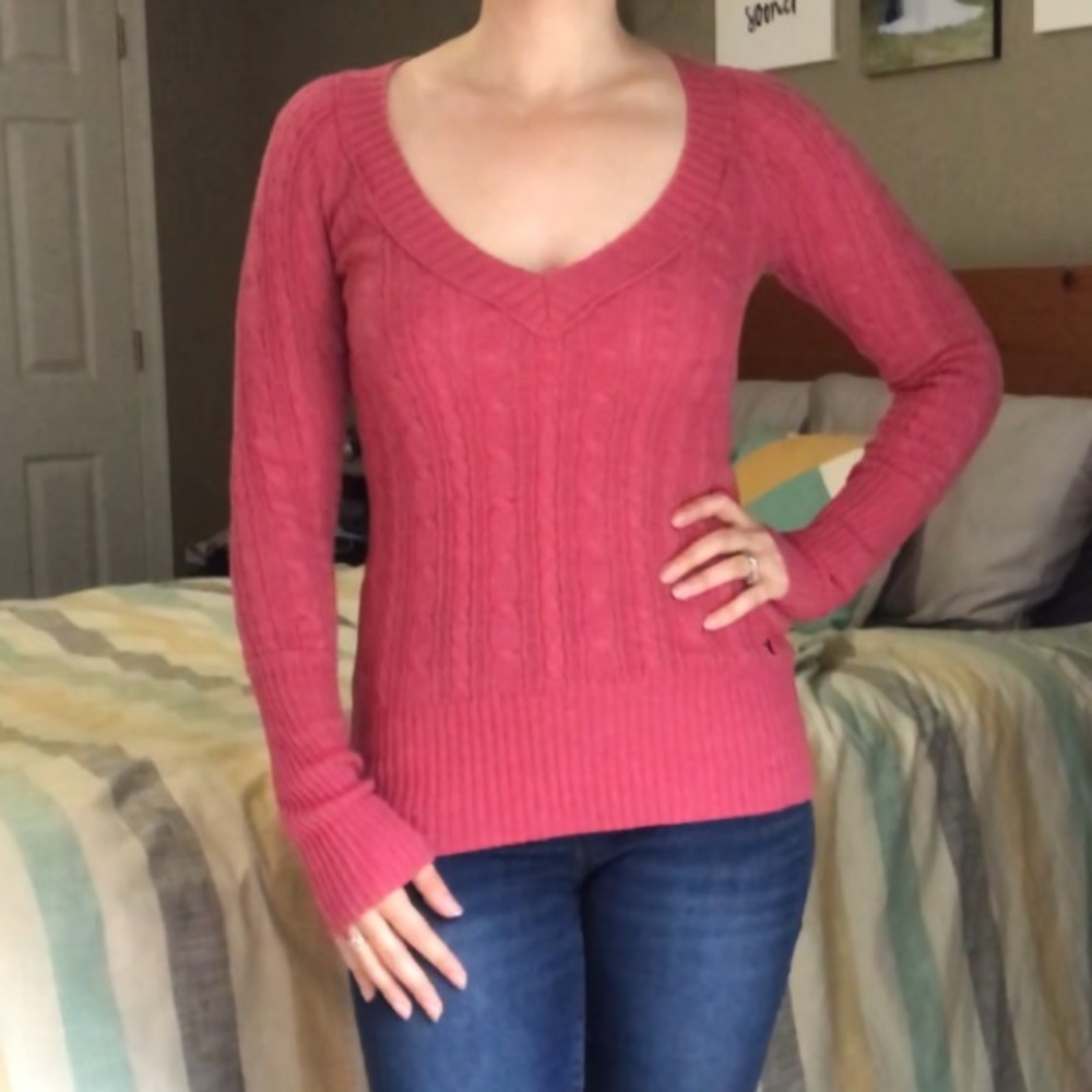 Pink American Eagle sweater